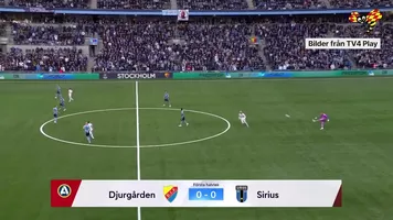 Höjdpunkter Djurgården – Sirius: 2–3