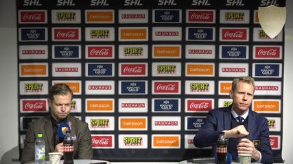 Presskonferensen efter förlusten mot Oskarshamn