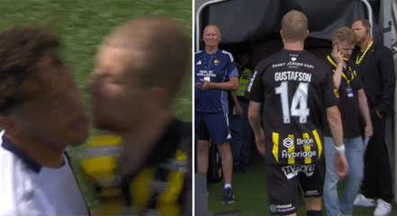 Gustafson visades ut - efter knuff mot Anderson: "Ett skämt"