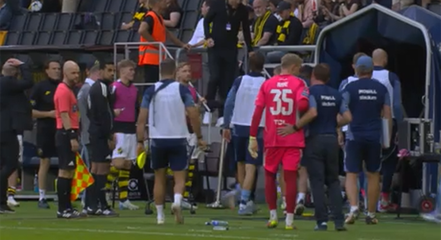 Derbyt bröts tillfälligt
